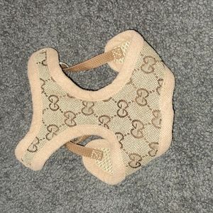 Faux gucci dog harness